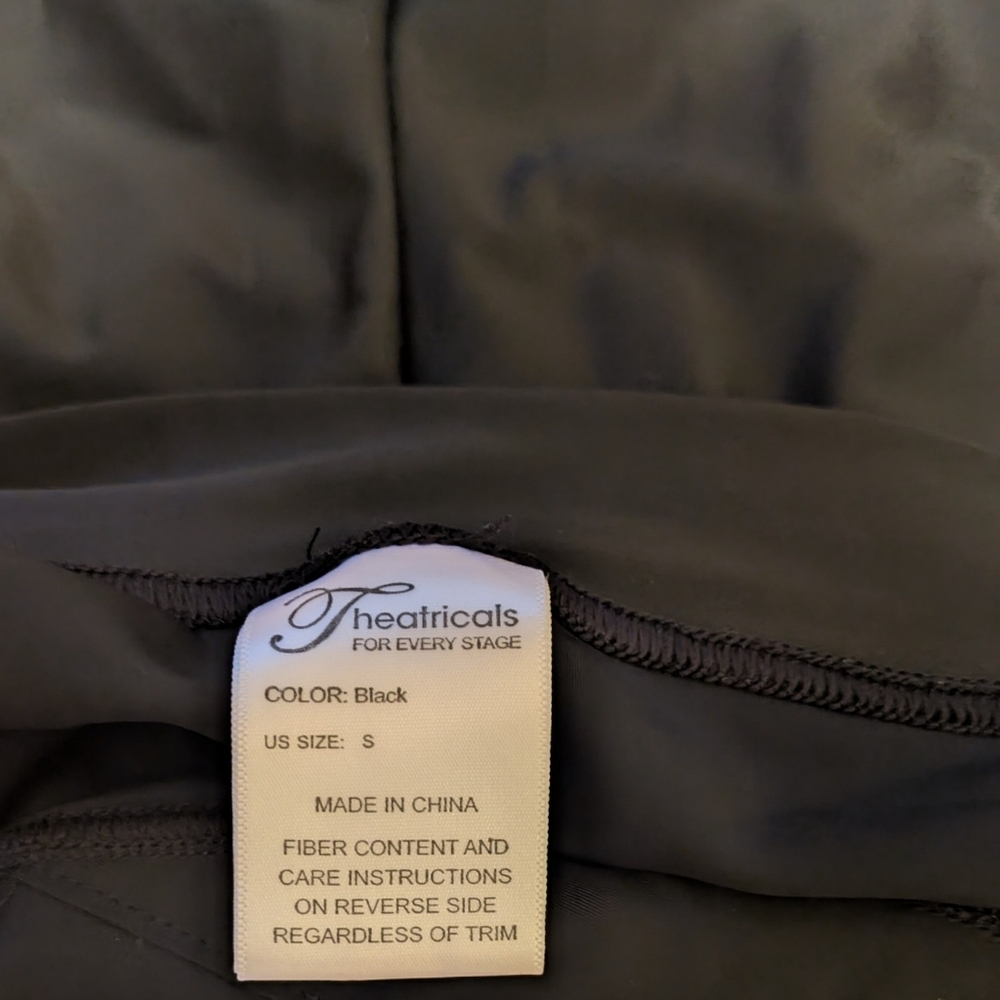 3/$15 NWOT Black Dance/Workout Shorts Small Adult - Picture 4 of 6